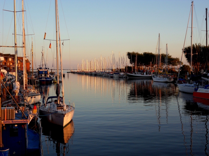 Abendstimmung Hafen Orth